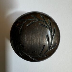 Oil-rubbed bronze cabinet pulls